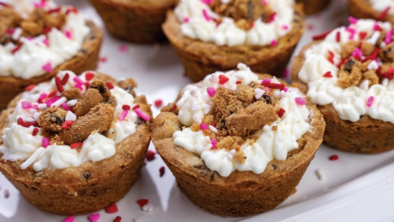 Cheesecake cookie cups.