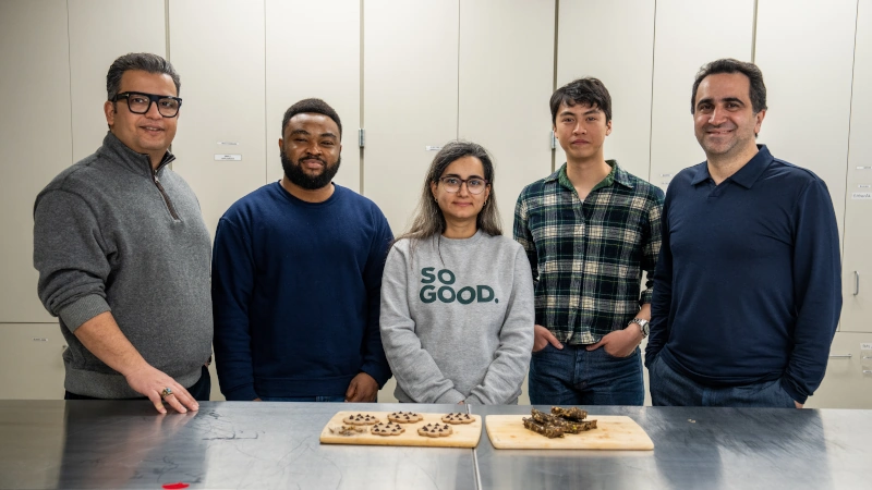 Lab team posing for a photo. 