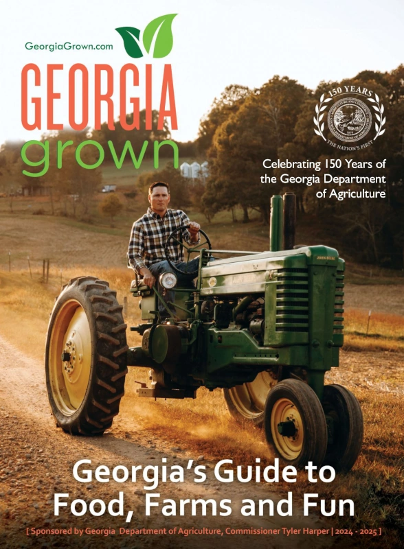 Farmer on a tractor. 