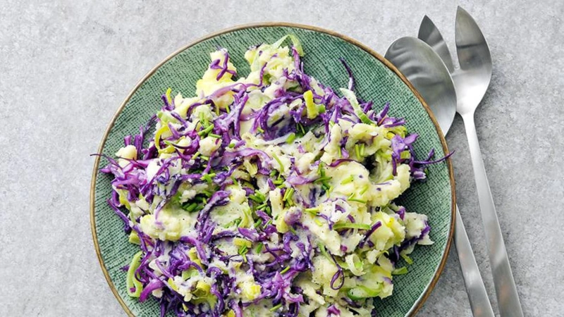 Bowl of the Irish cabbage dish Colcannon