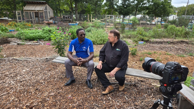 Chip Carter and Dr. Leonard Githinji at PLUG
