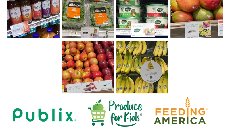 Healthy Family Project Produce for Kids labels.