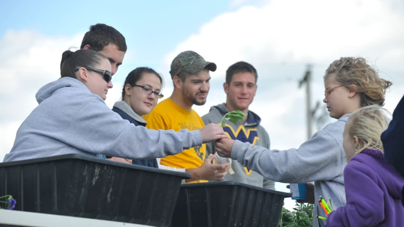 Group of WVU students