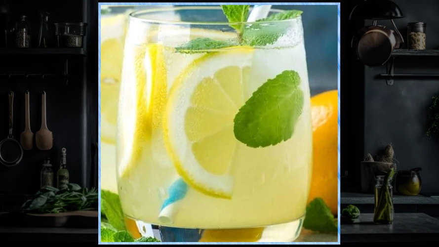 Glass of Mint Lemonade