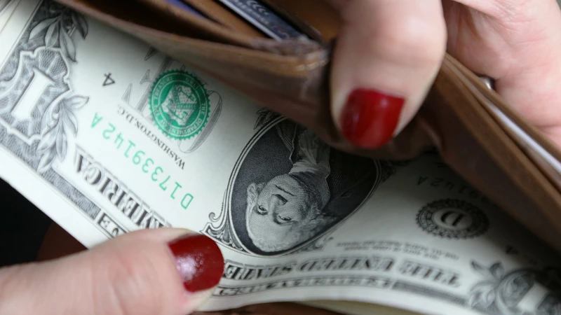 Wallet with a US Dollar