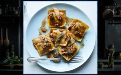 What’s For Dinner? Pumpkin & Sage Ravioli With Apple & Pecans
