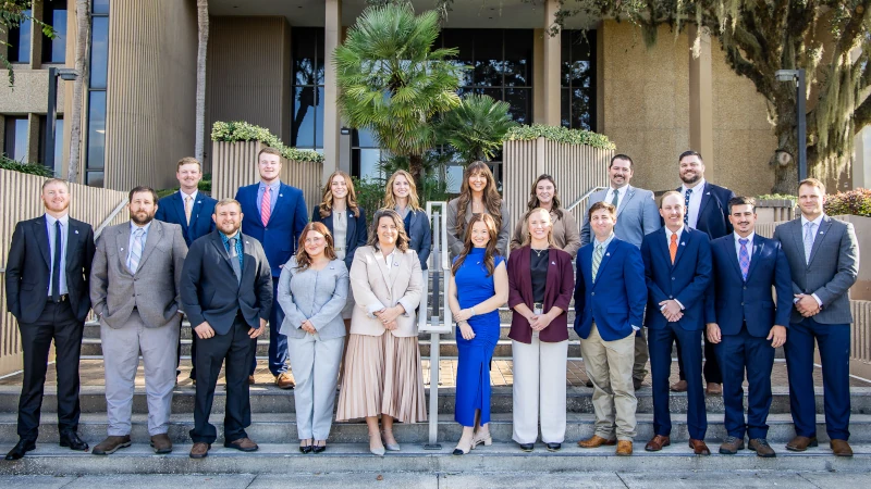 Group photo of Florida Farm Bureau Federation's 2025-2027 selections for the Young Farmers & Ranchers Leadership Group