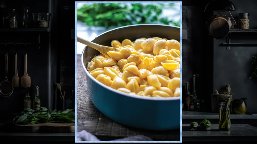 Mac and cheese in a pot