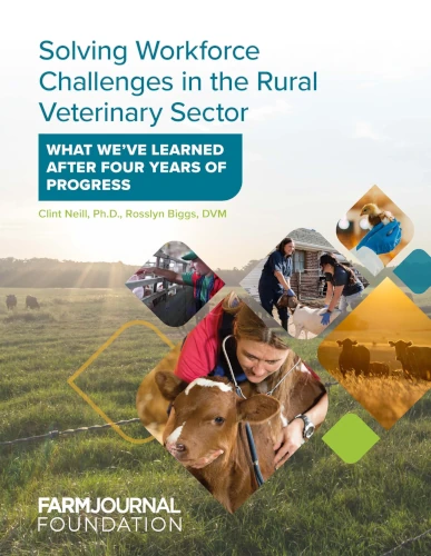Solving Workforce Challenges in the Rural Veterinary Sector: What We’ve Learned After Four Years of Progress poster/report cover