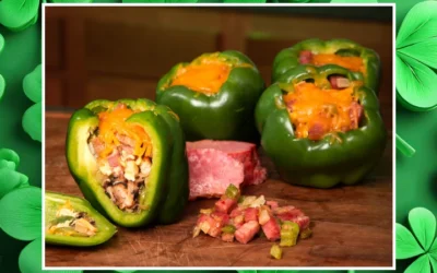 St. Patrick’s Day Corned Beef & Egg Stuffed Peppers Recipe