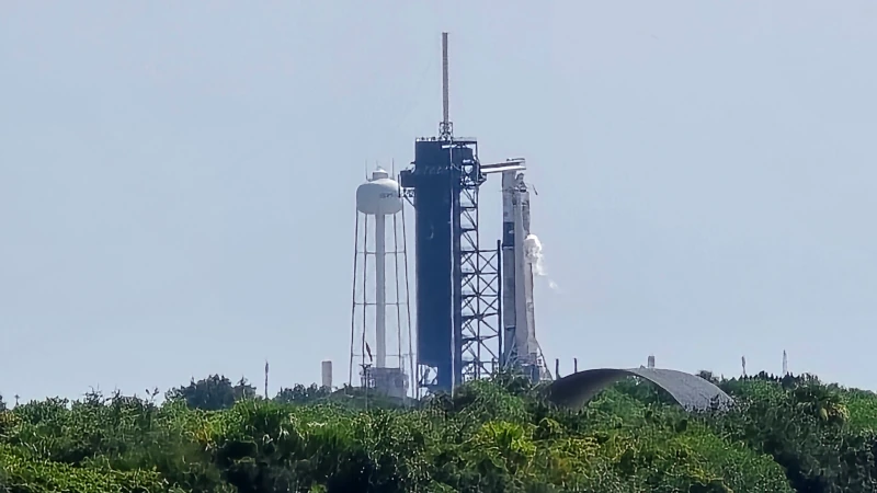 Falcon 9 rocket on launch
