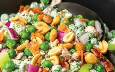 On The Side: Crunchy, Creamy Cold Pea Salad With Bacon And Peanuts