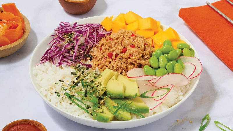 Bumble Bee Tuna Rainbow Tuna bowl.
