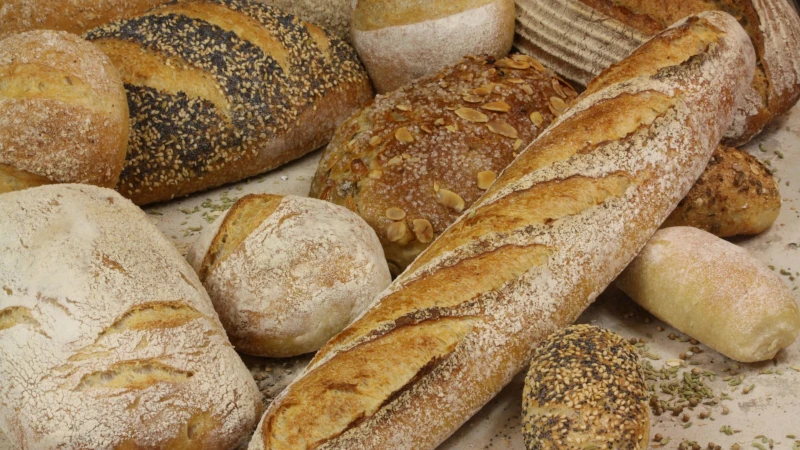 Assorted fresh breads