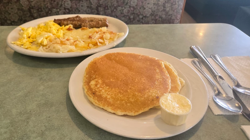 Pancakes and butter
