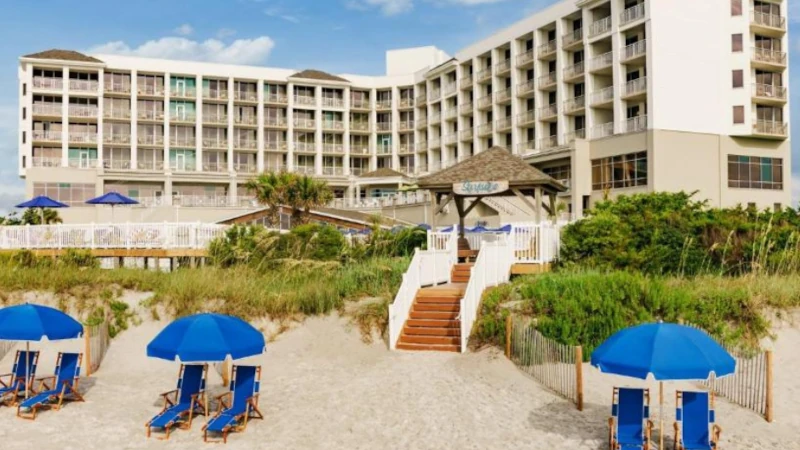 Beach view of Lumina at Wrightsville Beach, NC