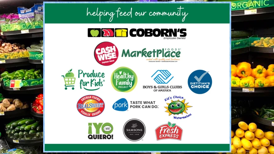 Logos of companies participating in Health Family Project