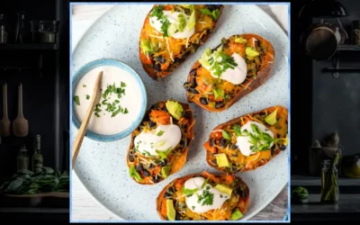 Gameday Appetizer: Loaded Southwest Sweetpotato Skins