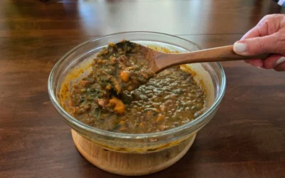 Let’s Eat: At Home — Lentil Soup With Spinach